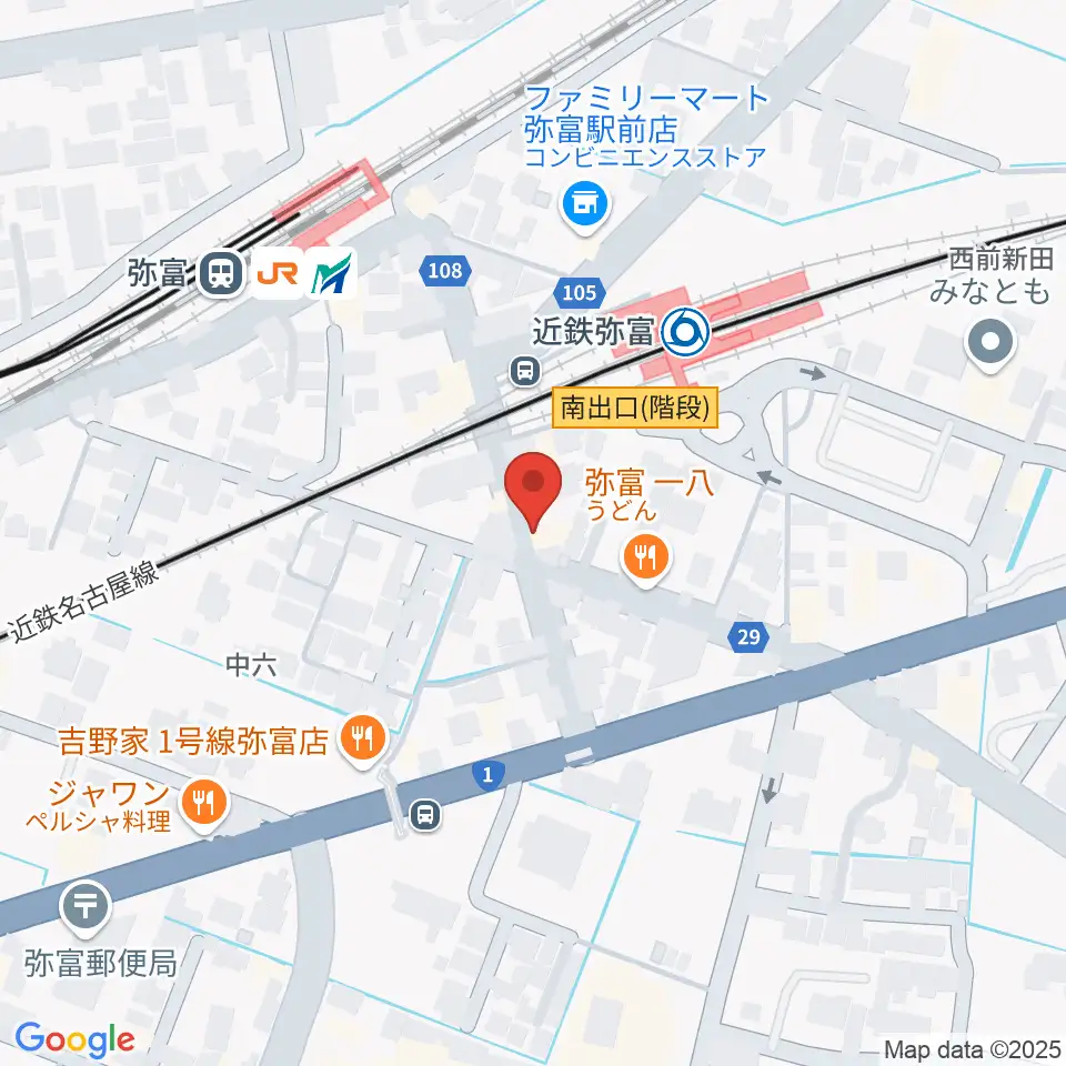 ポワンポワンスタジオ弥富校周辺のホテル一覧地図