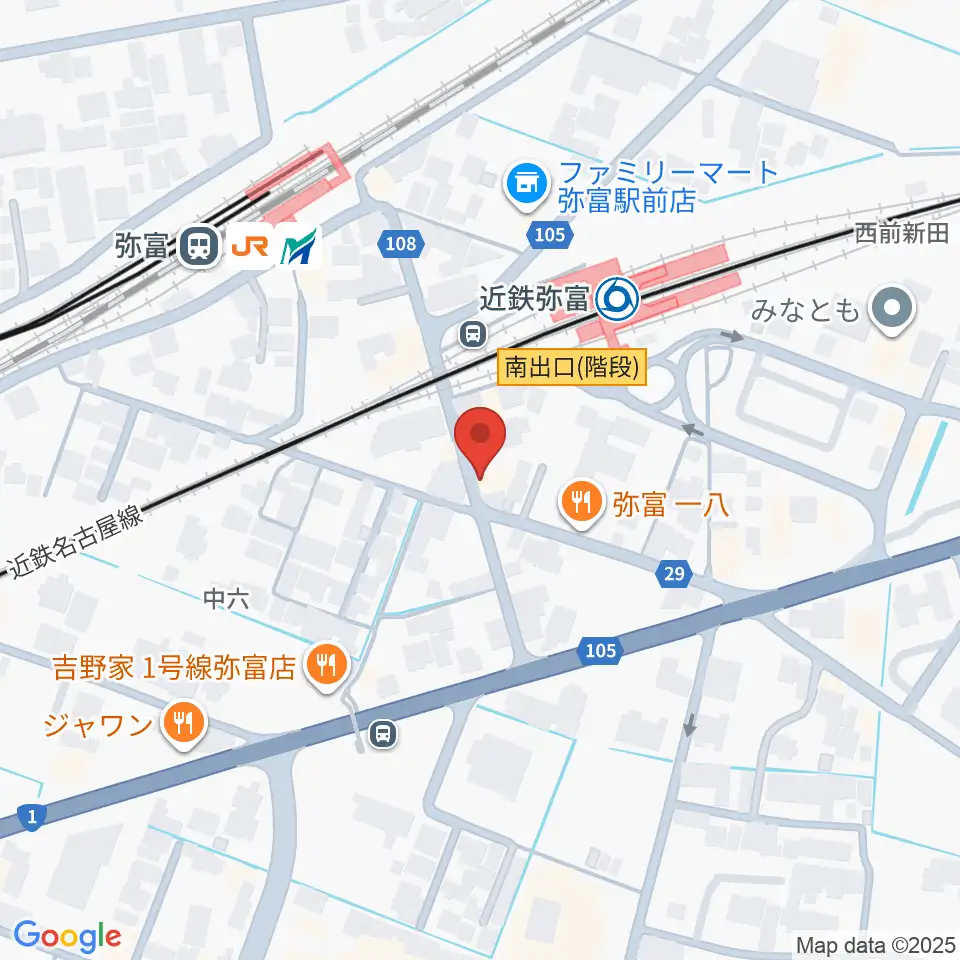 ポワンポワンスタジオ弥富校周辺のホテル一覧地図