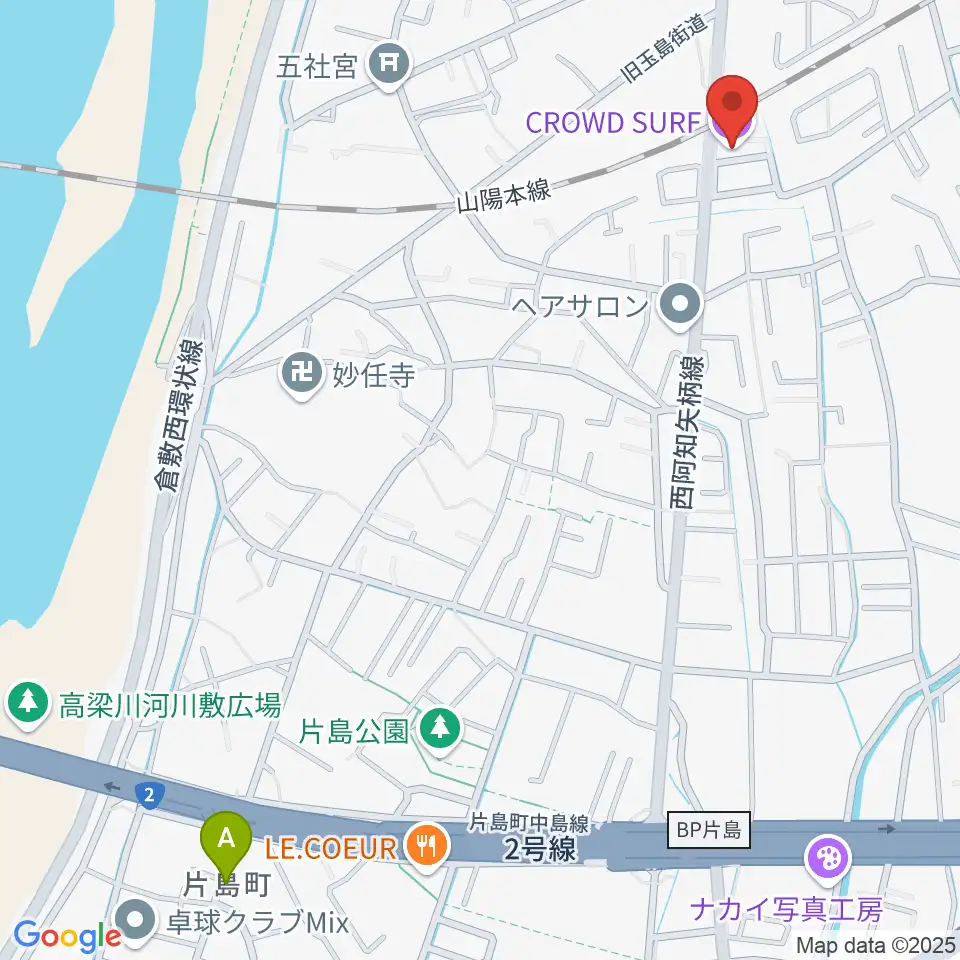 CROWD SURF周辺のホテル一覧地図