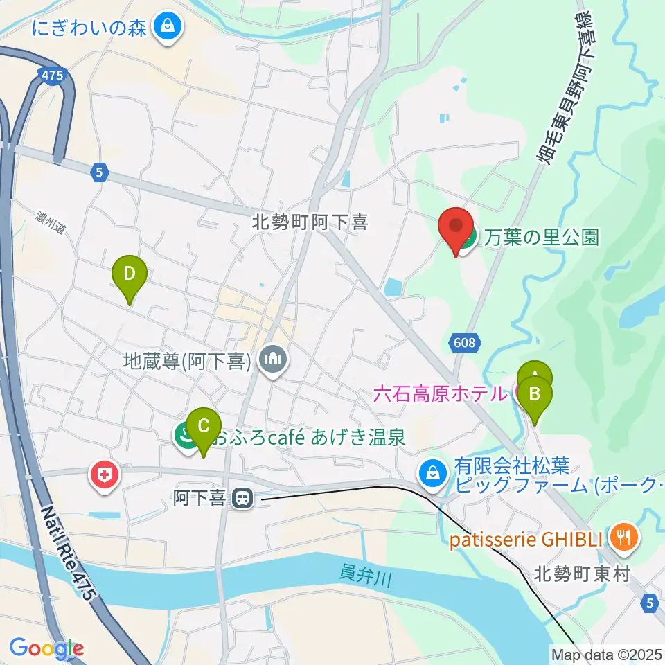 いなべエフエム周辺のホテル一覧地図