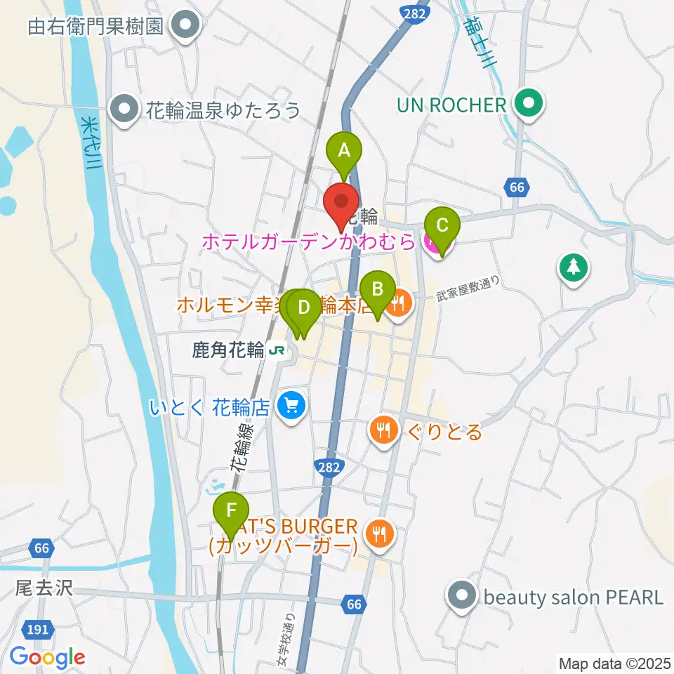 鹿角市文化の杜交流館 コモッセ周辺のホテル一覧地図