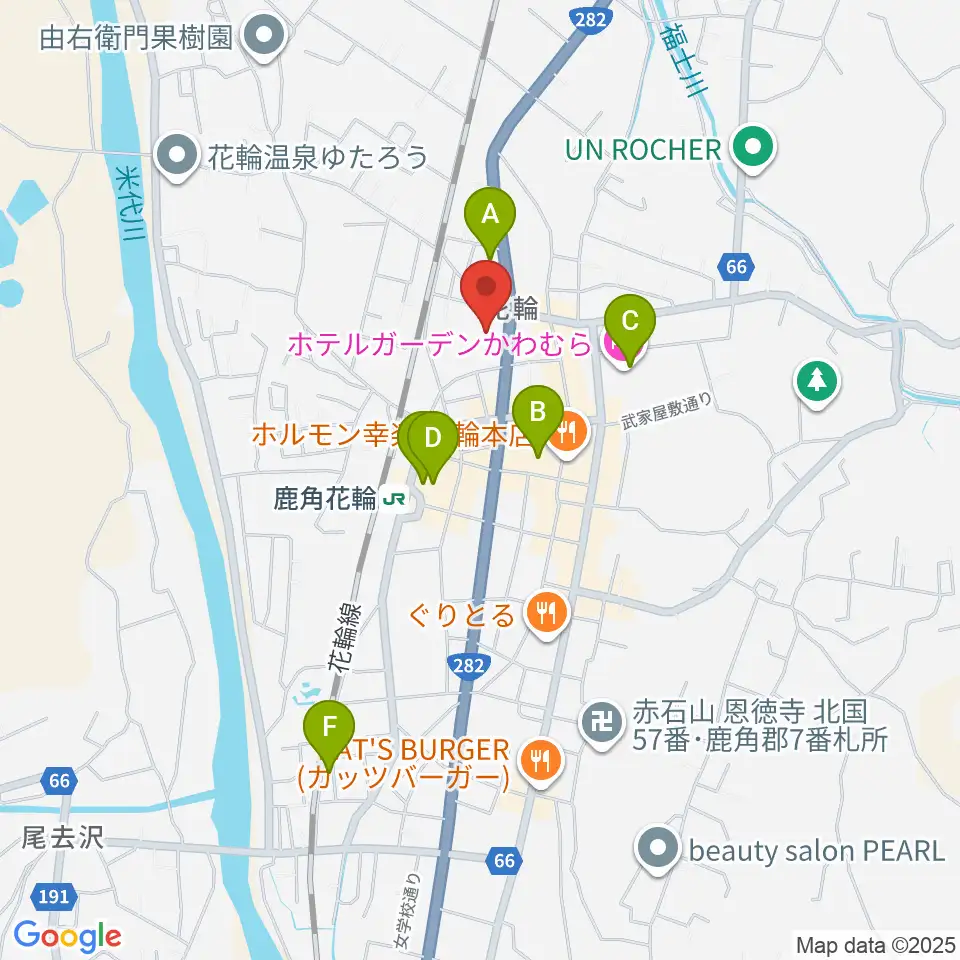 鹿角市文化の杜交流館 コモッセ周辺のホテル一覧地図
