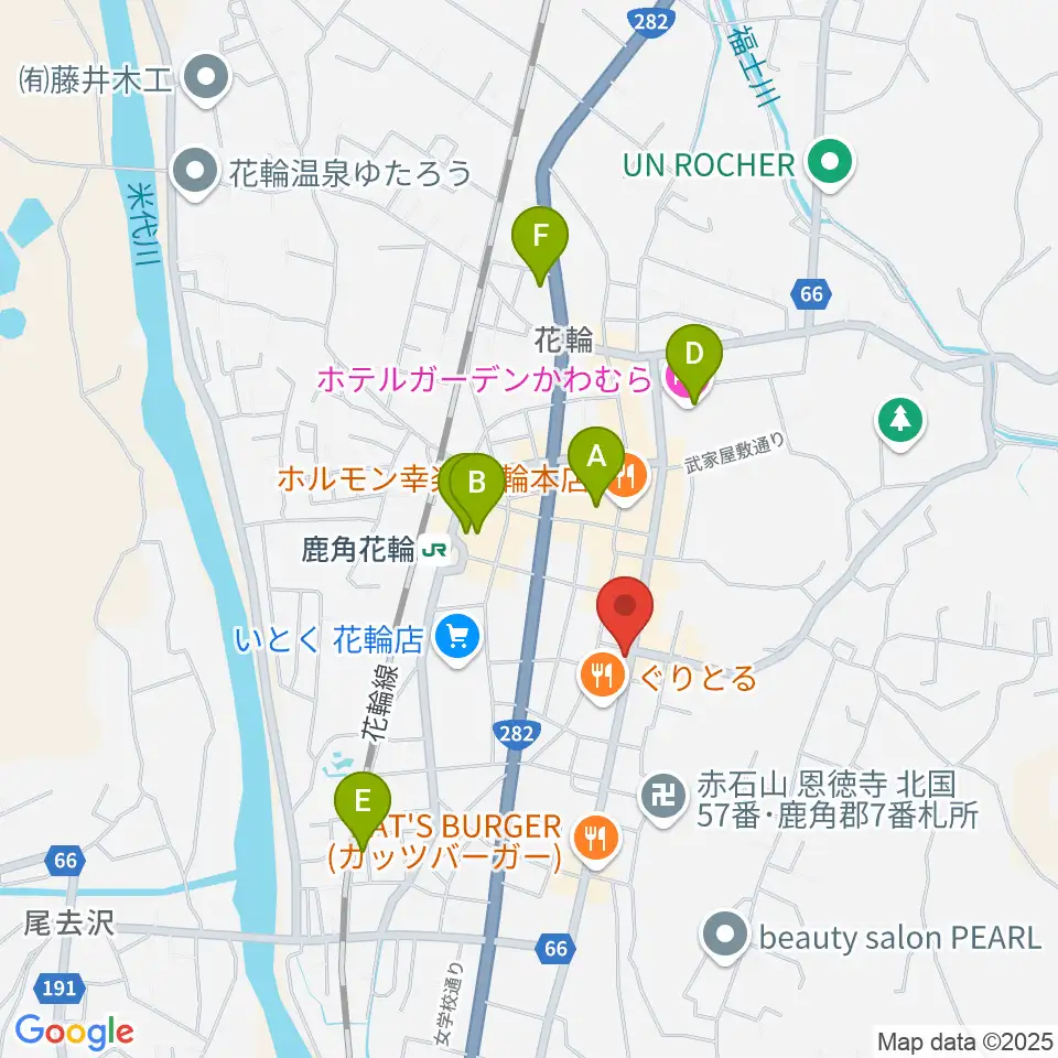 鹿角市交流プラザ MITプラザ周辺のホテル一覧地図
