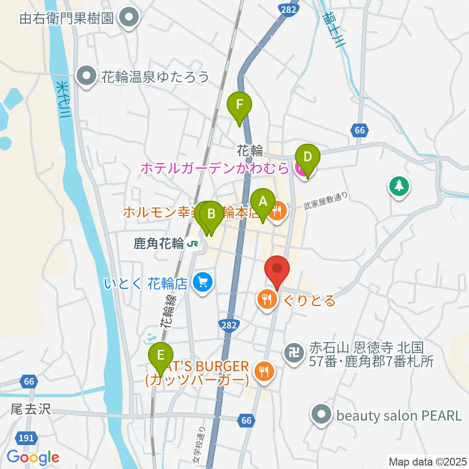 鹿角市交流プラザ MITプラザ周辺のホテル一覧地図