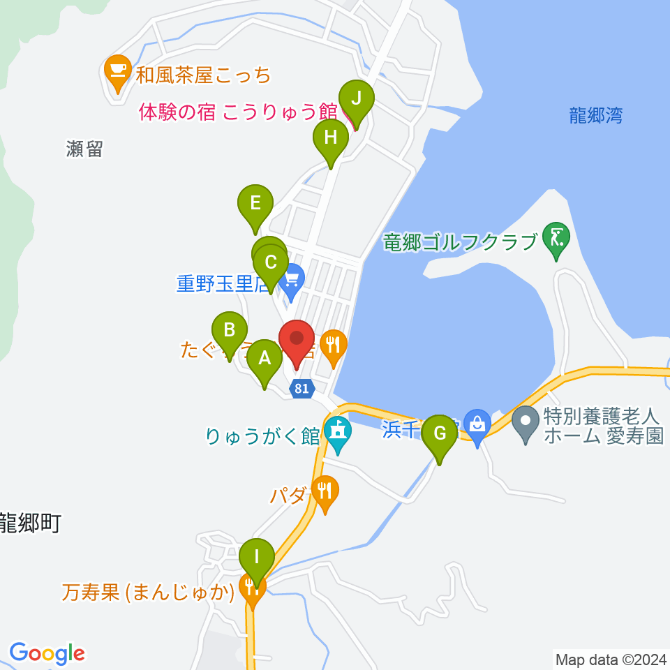 エフエムたつごう周辺のホテル一覧地図