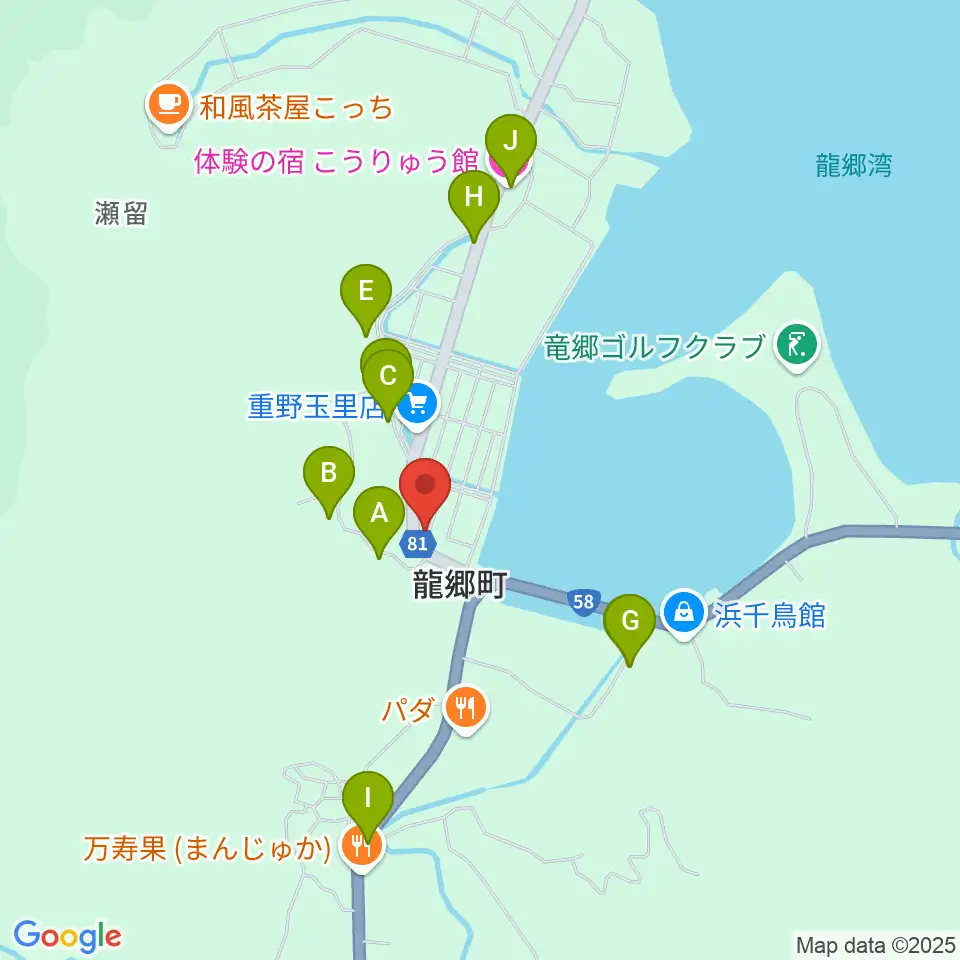 エフエムたつごう周辺のホテル一覧地図