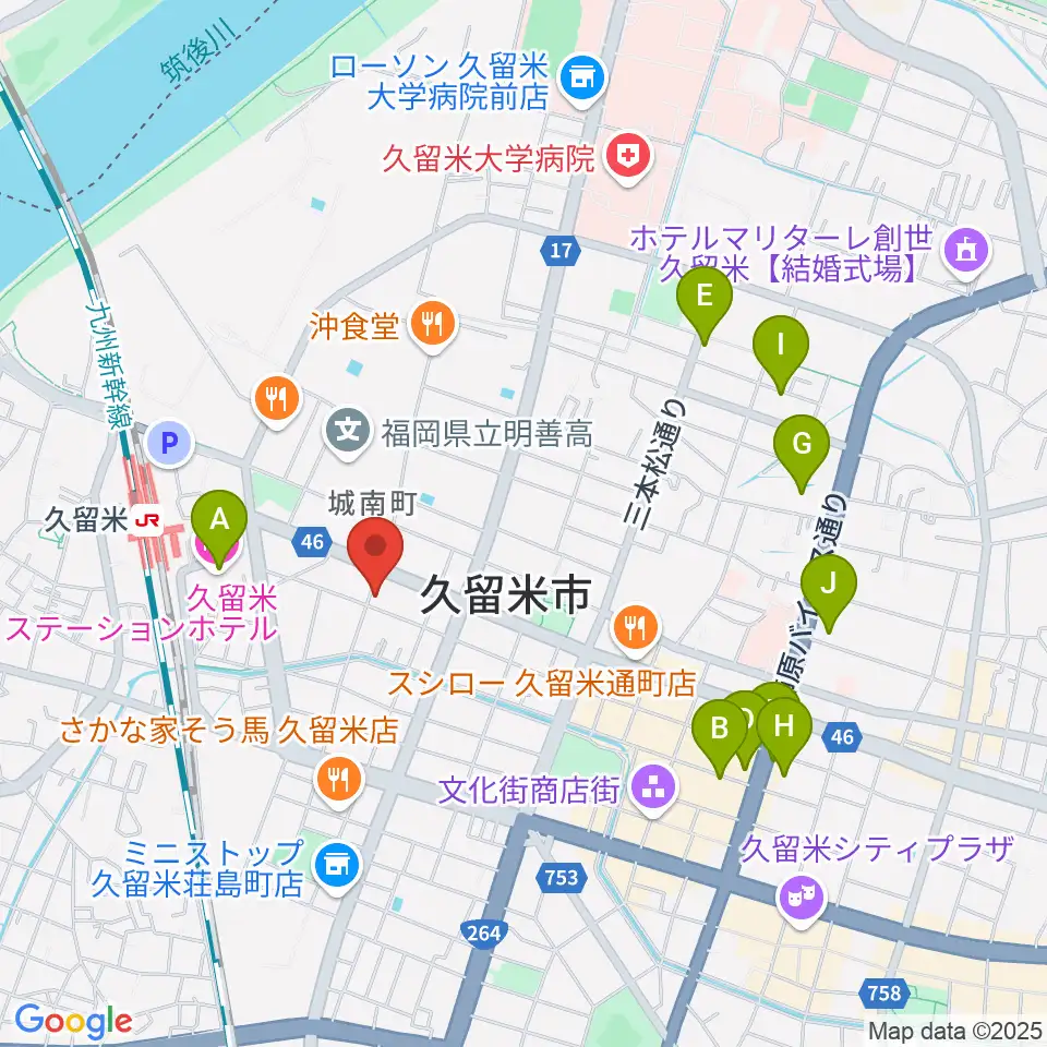 ゆめ色ピアノ教室周辺のホテル一覧地図