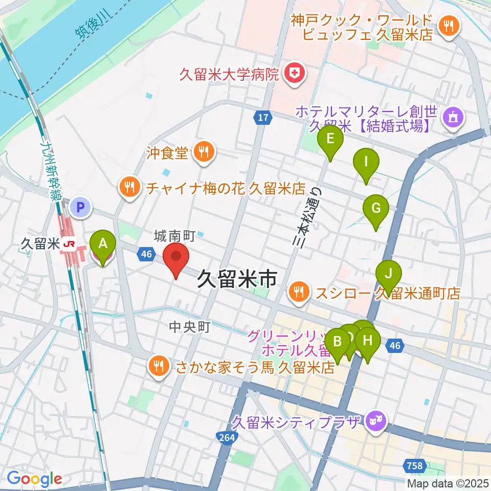 ゆめ色ピアノ教室周辺のホテル一覧地図
