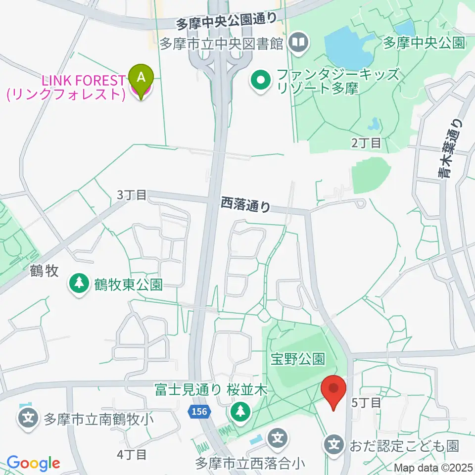 パルナソス多摩 シューベルトホール周辺のホテル一覧地図