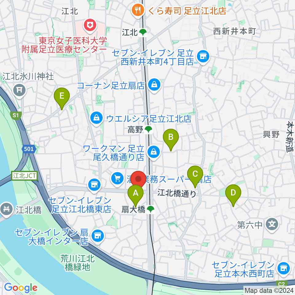 アトリエTANTOO周辺のホテル一覧地図