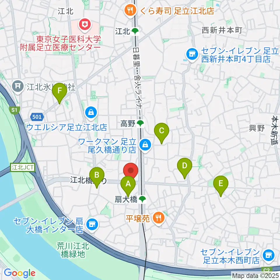 アトリエTANTOO周辺のホテル一覧地図