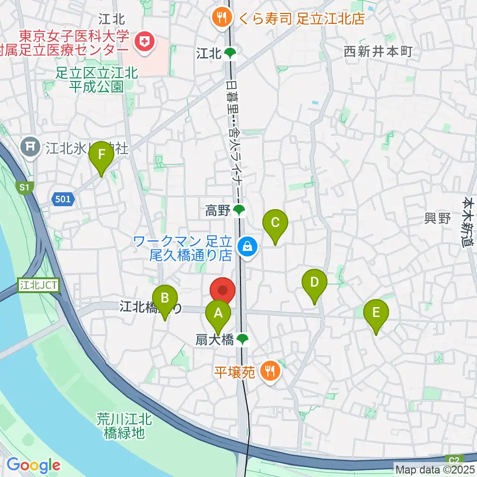 アトリエTANTOO周辺のホテル一覧地図