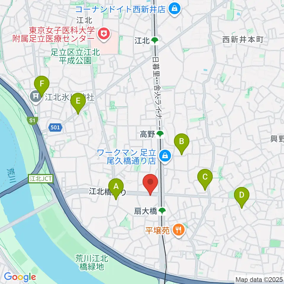 アトリエTANTOO周辺のホテル一覧地図
