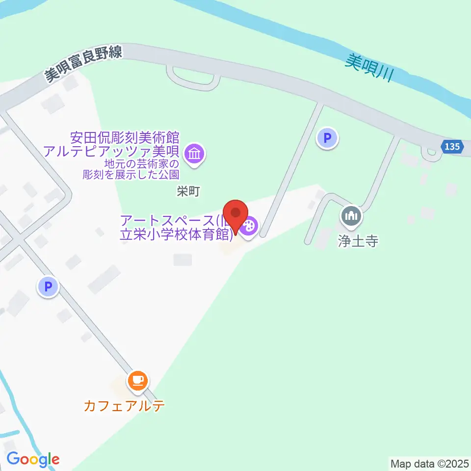 安田侃彫刻美術館アルテピアッツァ美唄周辺のホテル一覧地図
