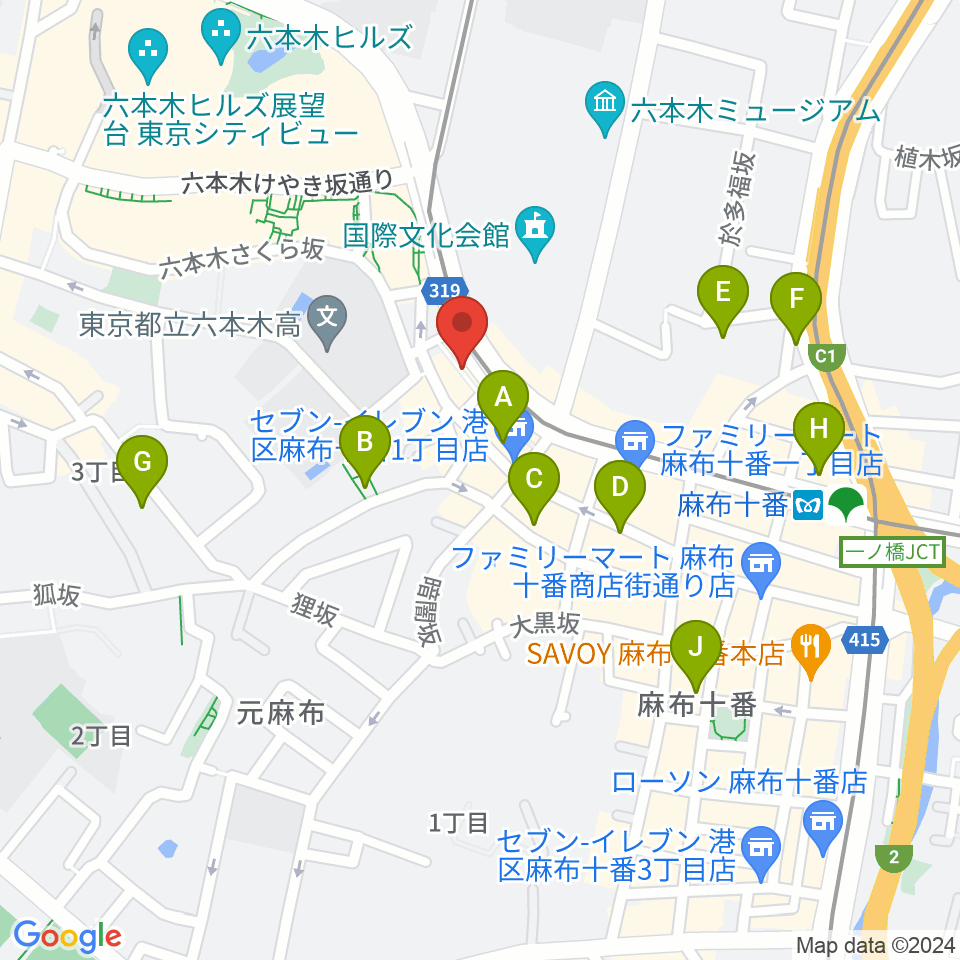 Heard Studio周辺のホテル一覧地図