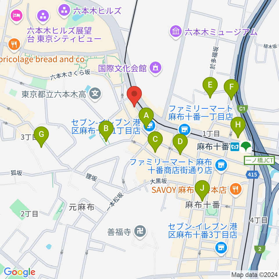 Heard Studio周辺のホテル一覧地図