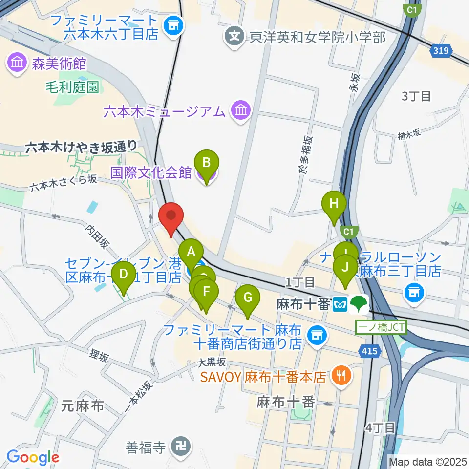 Heard Studio周辺のホテル一覧地図