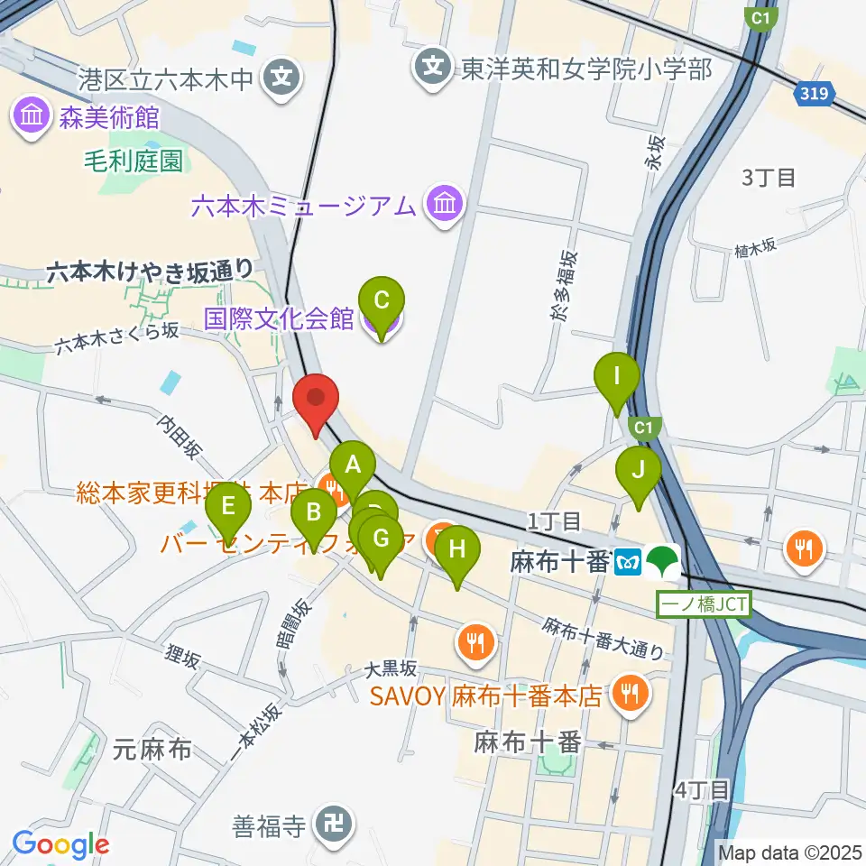 Heard Studio周辺のホテル一覧地図