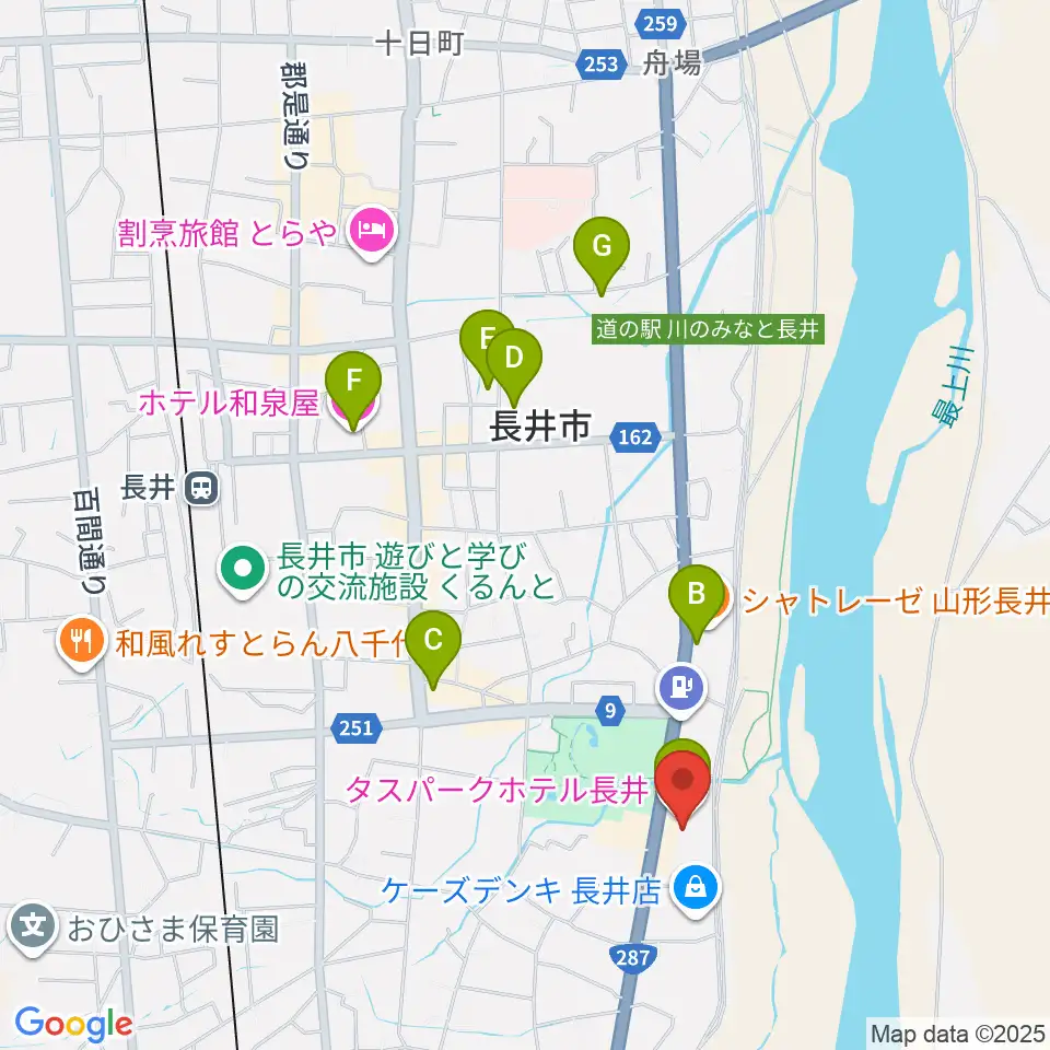 エフエムい～じゃん おらんだラジオ周辺のホテル一覧地図