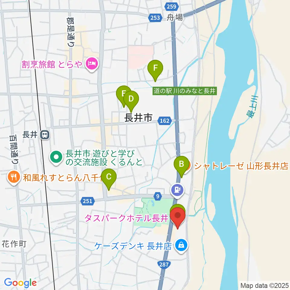 エフエムい～じゃん おらんだラジオ周辺のホテル一覧地図