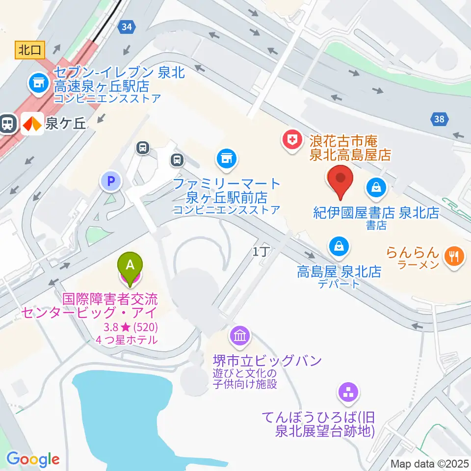 ワタナベ楽器店パンジョミュージックセンター周辺のホテル一覧地図