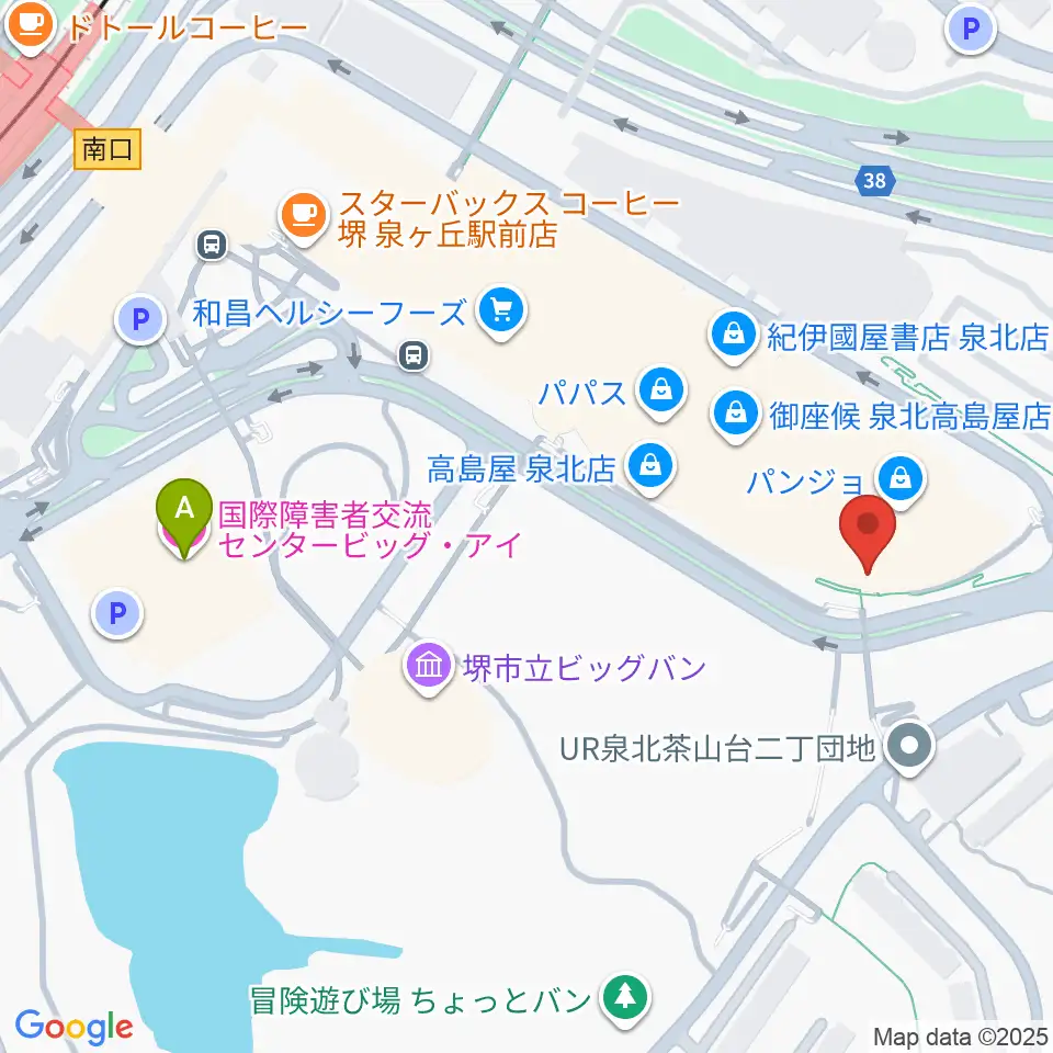 ワタナベ楽器店パンジョミュージックセンター周辺のホテル一覧地図
