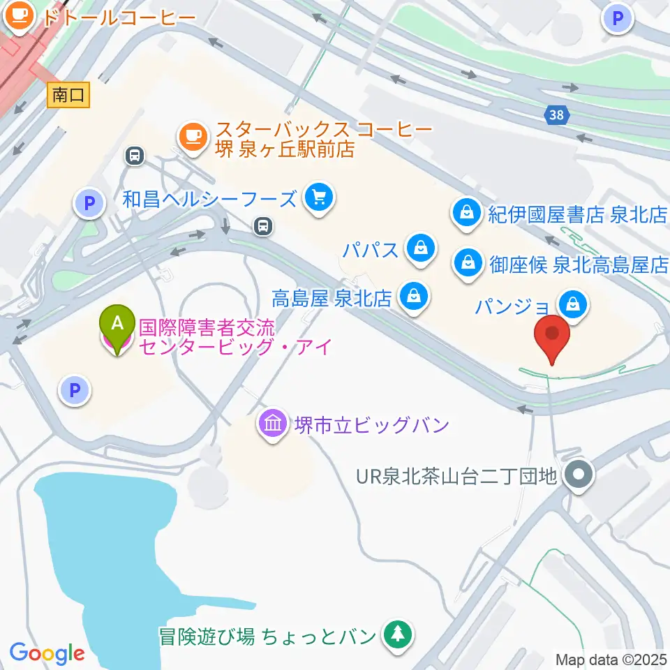 ワタナベ楽器店パンジョミュージックセンター周辺のホテル一覧地図