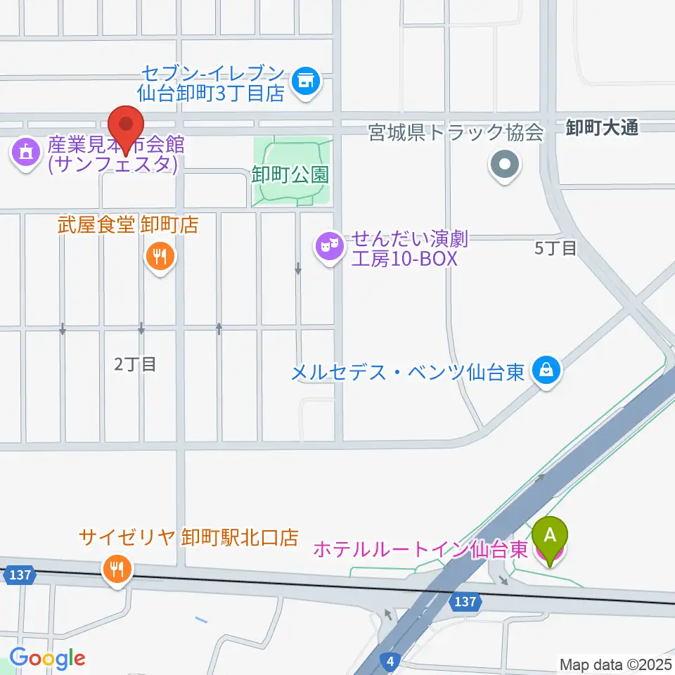 能-BOX周辺のホテル一覧地図
