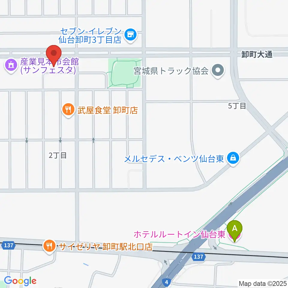 能-BOX周辺のホテル一覧地図