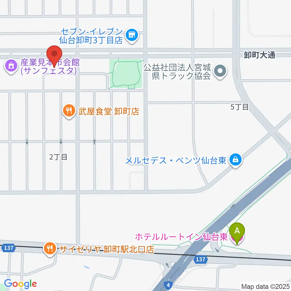能-BOX周辺のホテル一覧地図
