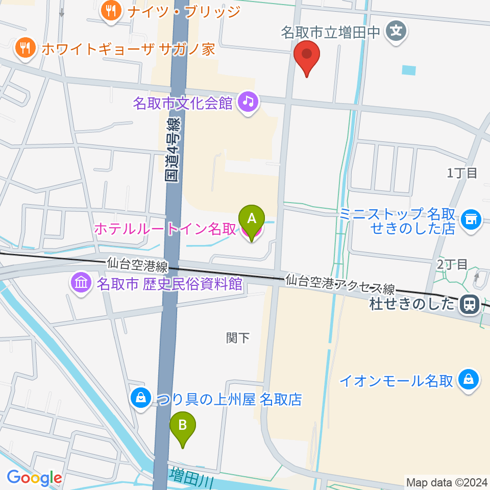 なとらじ801周辺のホテル一覧地図