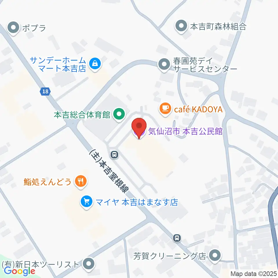 気仙沼市はまなすの館 はまなすホール周辺のホテル一覧地図