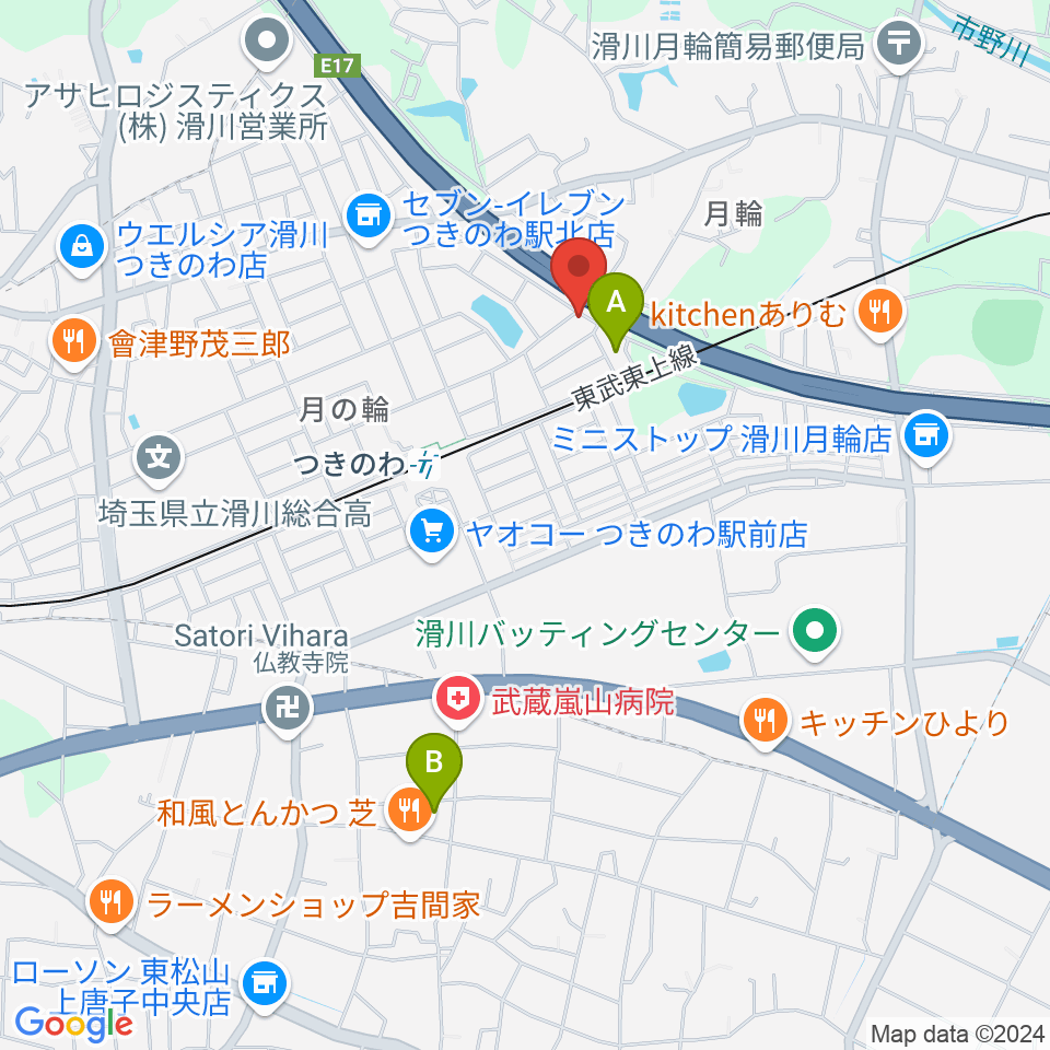 篠崎バイオリン工房周辺のホテル一覧地図