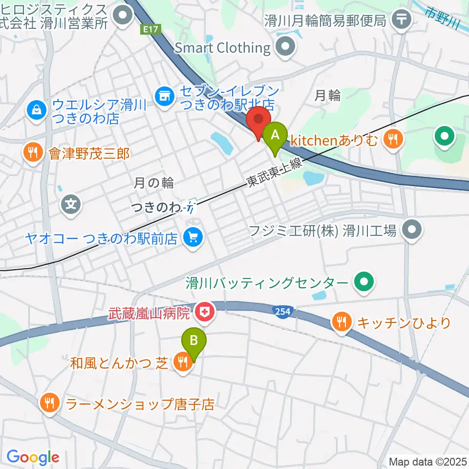 篠崎バイオリン工房周辺のホテル一覧地図