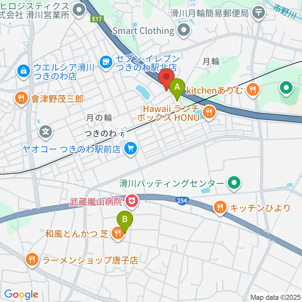 篠崎バイオリン工房周辺のホテル一覧地図