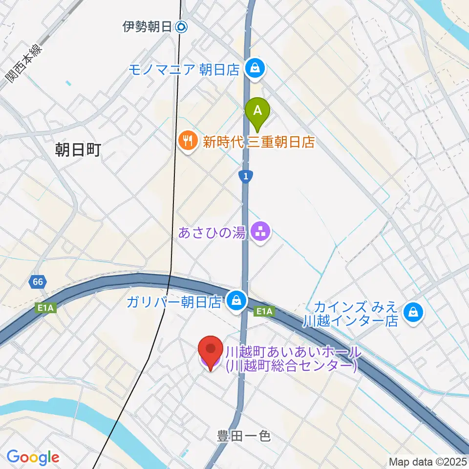 川越町あいあいホール周辺のホテル一覧地図