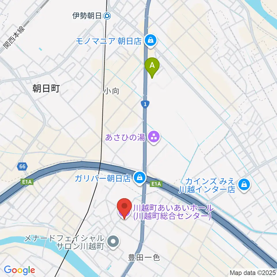 川越町あいあいホール周辺のホテル一覧地図