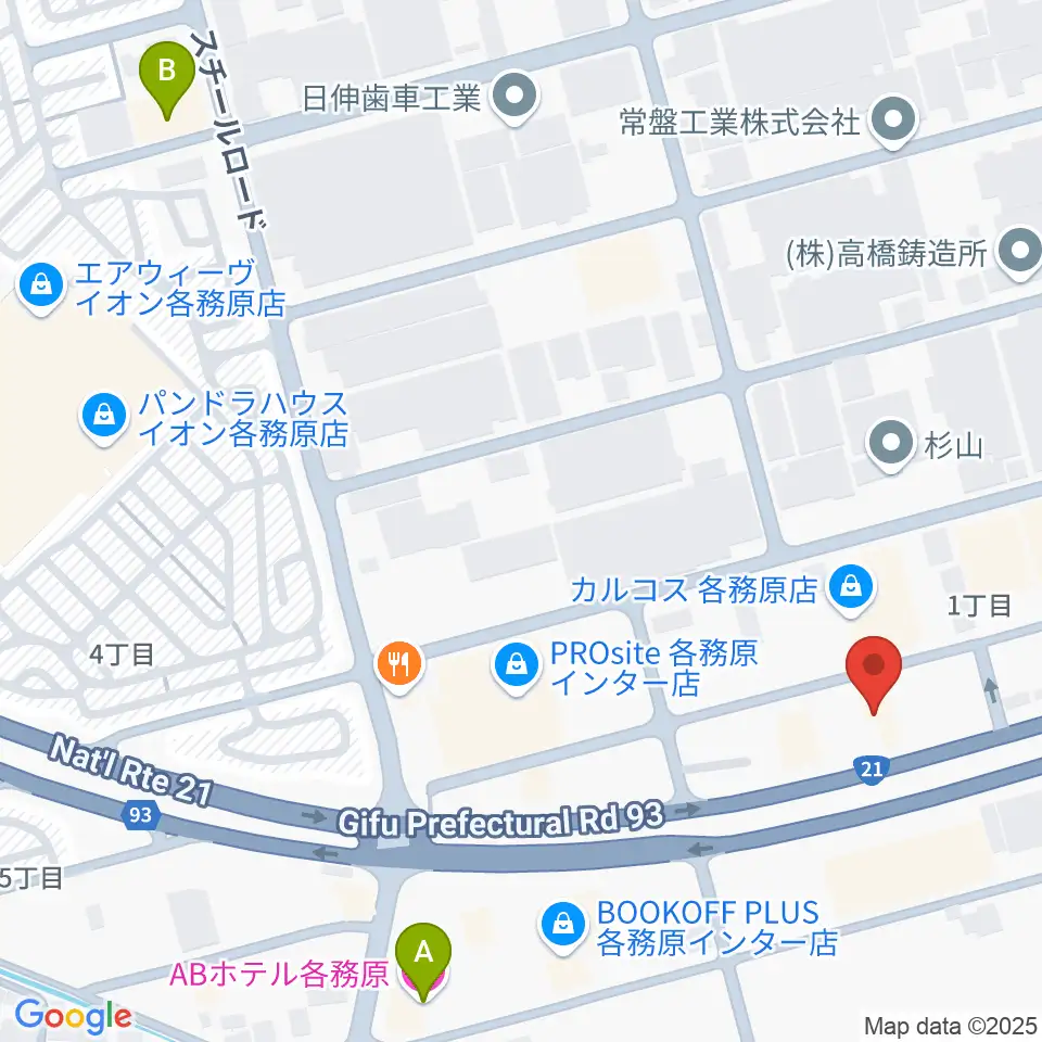 各務原ソルト＆ペッパー周辺のホテル一覧地図