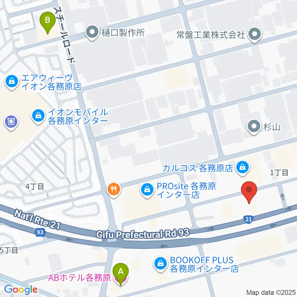 各務原ソルト＆ペッパー周辺のホテル一覧地図