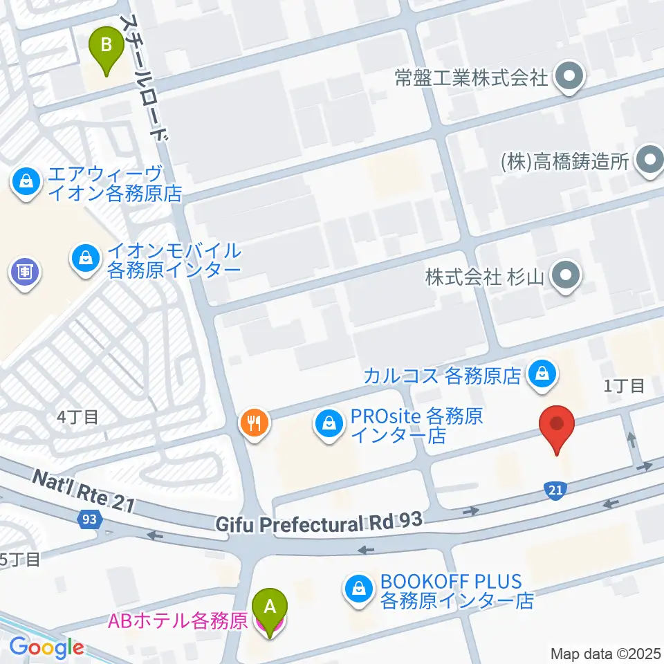 各務原ソルト＆ペッパー周辺のホテル一覧地図