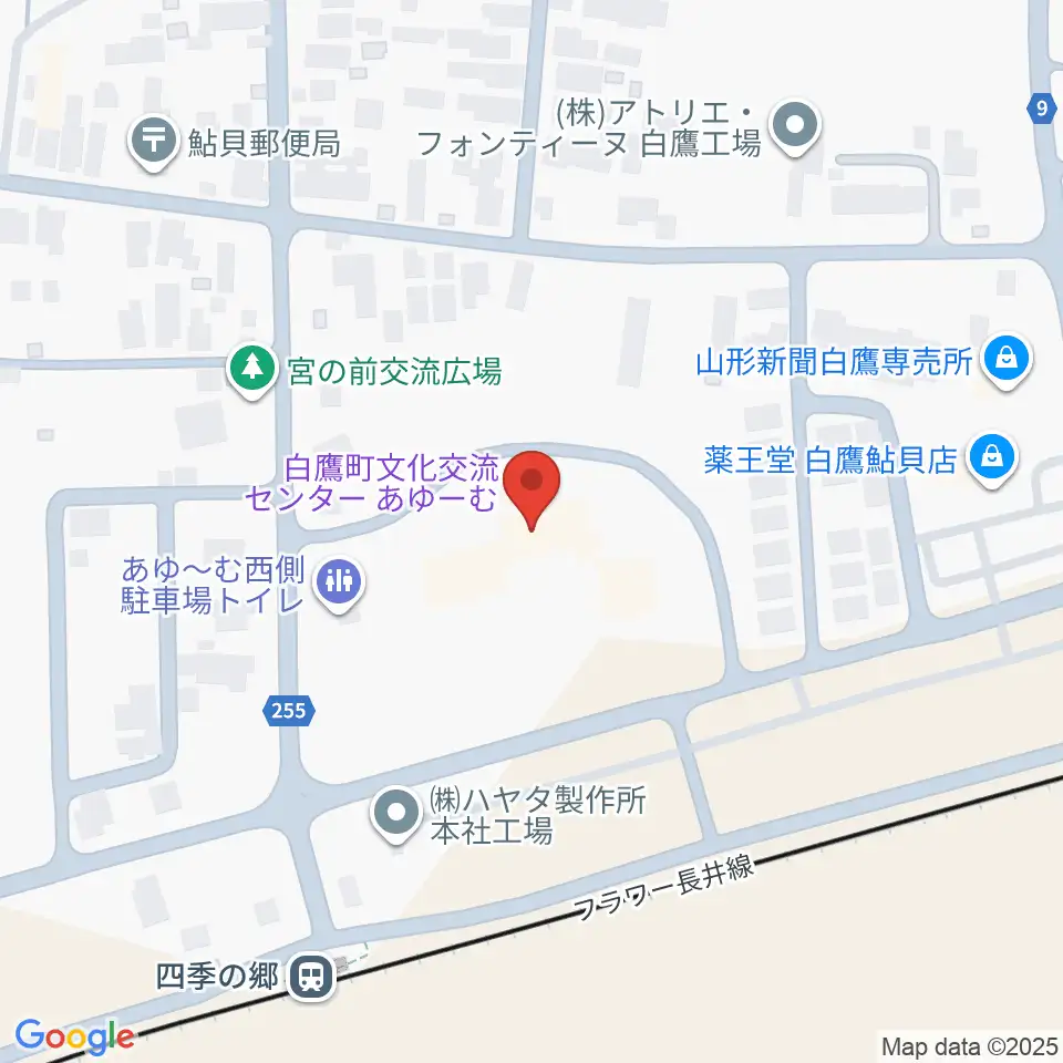 白鷹町文化交流センターあゆーむ周辺のホテル一覧地図