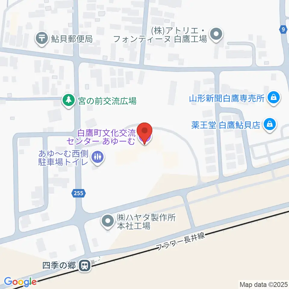 白鷹町文化交流センターあゆーむ周辺のホテル一覧地図