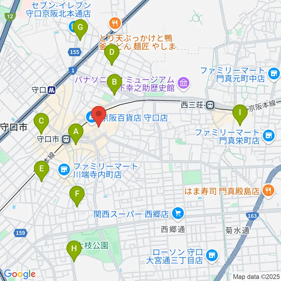 守口文化センター・エナジーホール周辺のホテル一覧地図