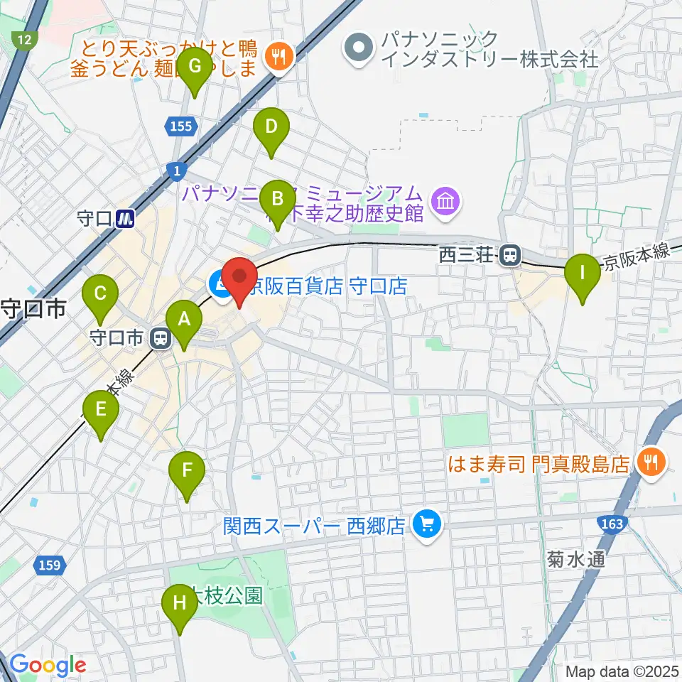 守口文化センター・エナジーホール周辺のホテル一覧地図