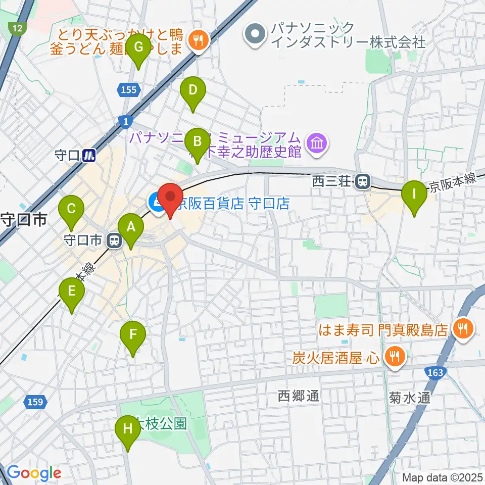 守口文化センター・エナジーホール周辺のホテル一覧地図