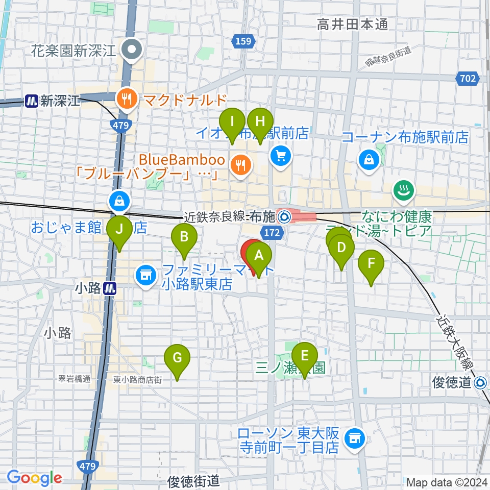 エジプトレコーズ周辺のホテル一覧地図