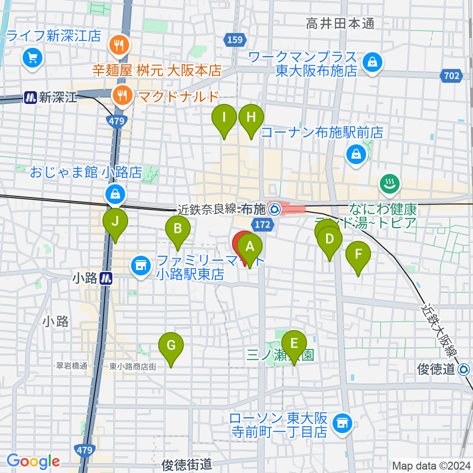 エジプトレコーズ周辺のホテル一覧地図