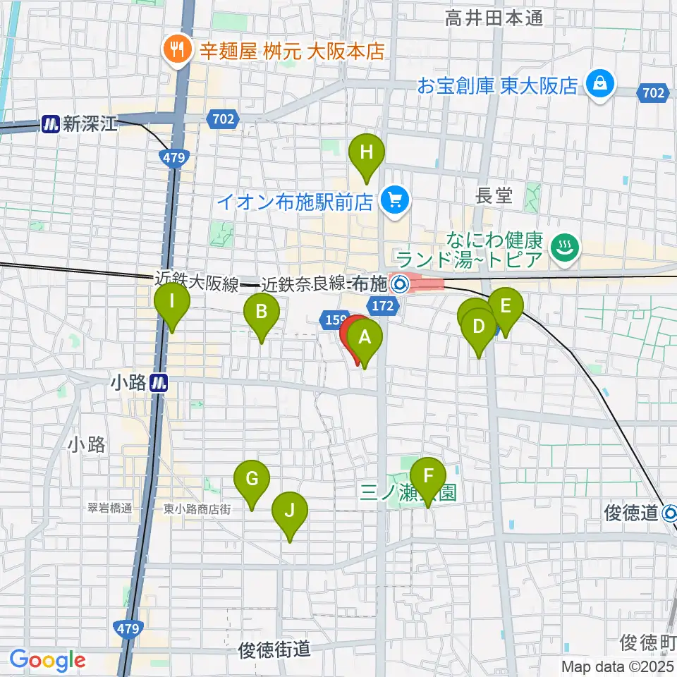 エジプトレコーズ周辺のホテル一覧地図