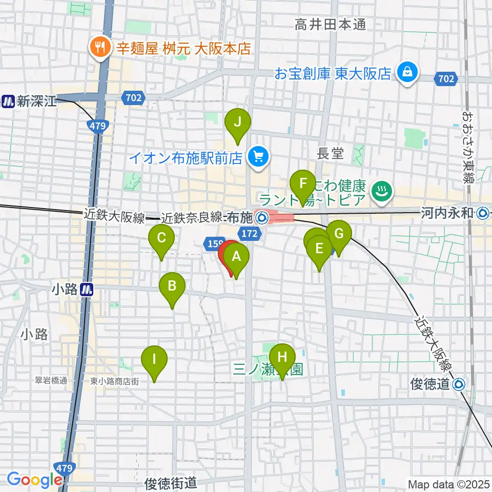 エジプトレコーズ周辺のホテル一覧地図