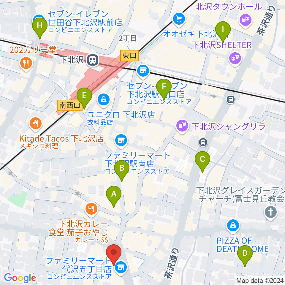 BM Studio周辺のホテル一覧地図